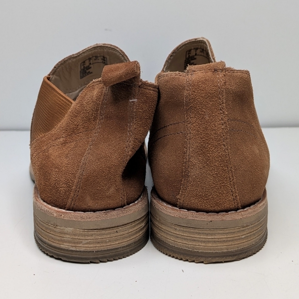 Clarks Edenvale Page Booties Chelsea Boots Suede Leather Brown Tan Size 7 - Picture 6 of 8